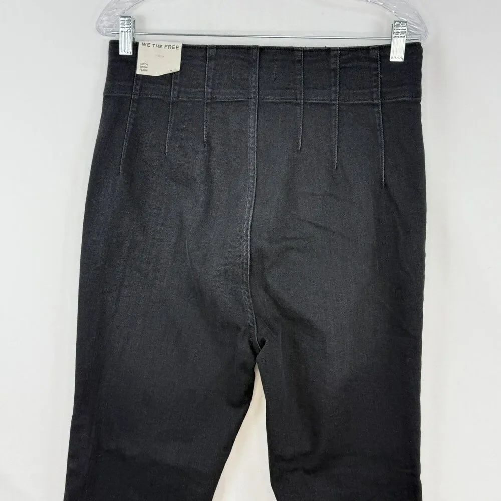 Free People We The Free Jayde Crop Flare Jeans Size 33 New